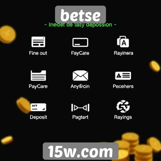 Métodos de pagamento aceitos no site betse